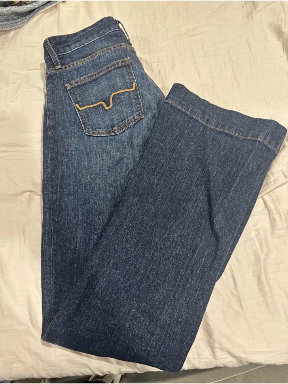Kimes Ranch Dark Blue Straight-Leg Jeans